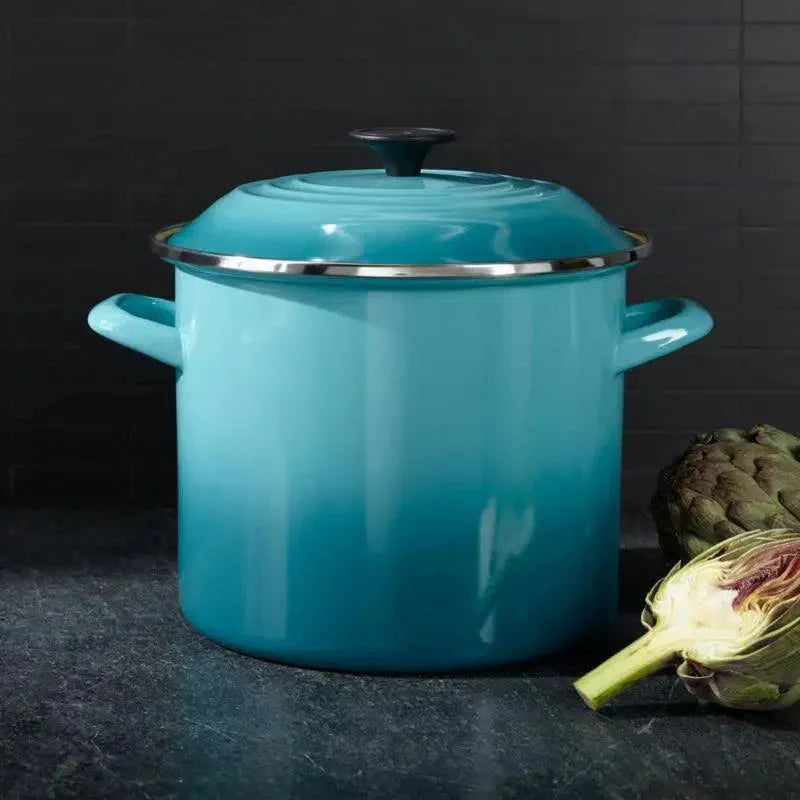 Stockpot Aço Esmaltado Azul Caribe 7,6L 22cm Le Creuset