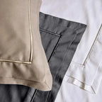 Super Fronha Doppio 300 Fios Cetim 100% Algodão Egípcio Chumbo 50x90cm Trussardi