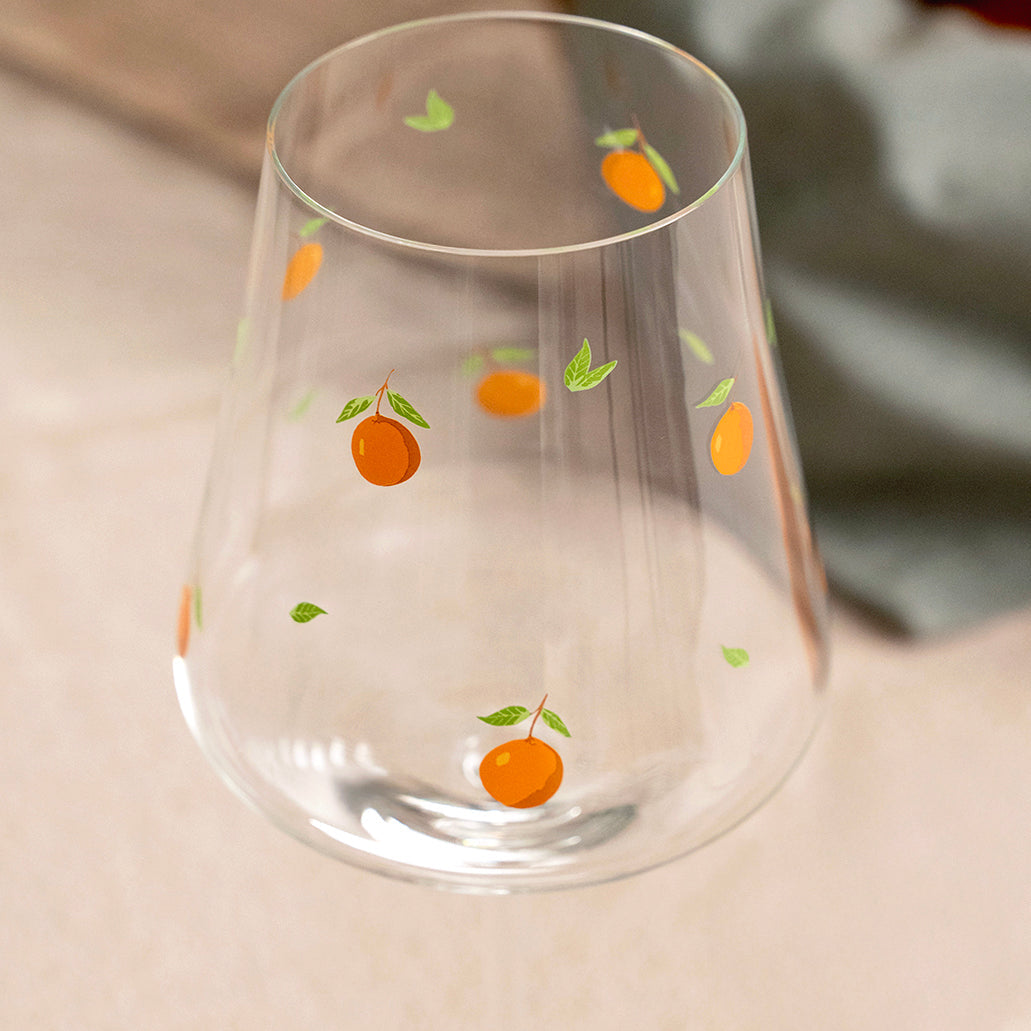 Jogo 6 Taças Bordeaux em Cristal Ecológico Allure 620ml Laranja