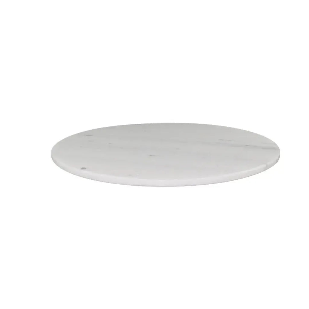 Tábua Giratoria para Aperitivos Mármore Branco 3,5x40cm Linha Refúgio