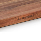 Tábua Retangular para Corte Madeira Acácia 40x25cm Le Creuset