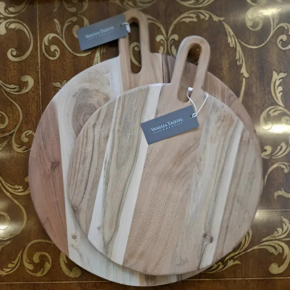Tábua para Aperitivo Redonda Madeira  Tanger 40cm
