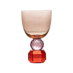 Taça para Água Vidro Laranja e Vermelho Linha Sintonia