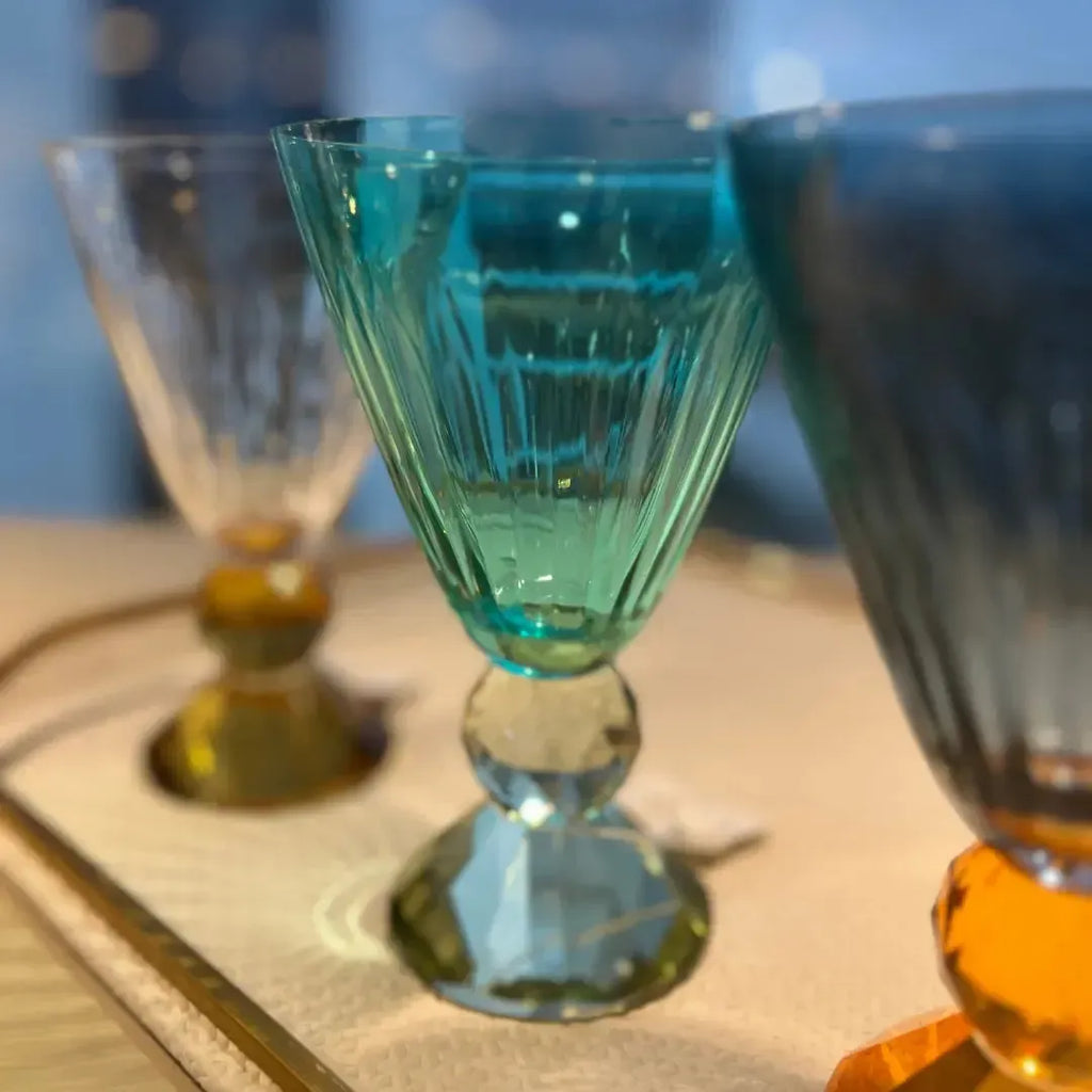 Taça para Água Vidro Verde Linha Sintonia 500ml