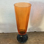 Taça para Champanhe Vidro base Geométrica Laranja / Azul Linha Sintonia 300ml