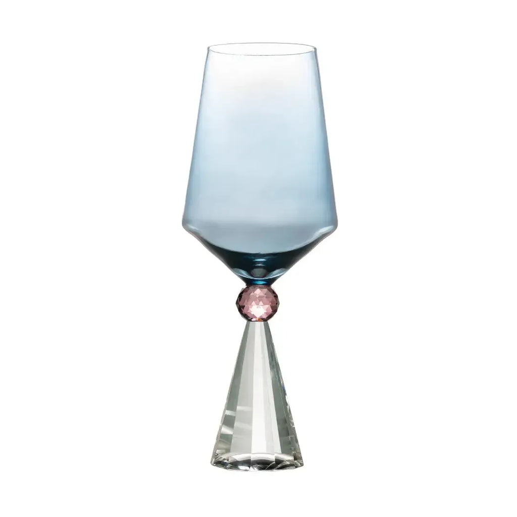 Taça para Vinho Vidro Azul / Lilás / Transparente Linha Sintonia