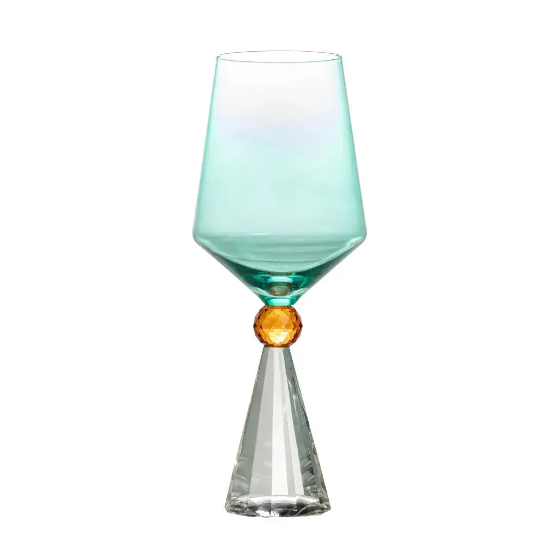 Taça para Vinho Vidro Verde / Laranja / Transparente Linha Sintonia 550ml