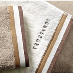 Toalha Banhão Montello Branca / Bege Trussardi