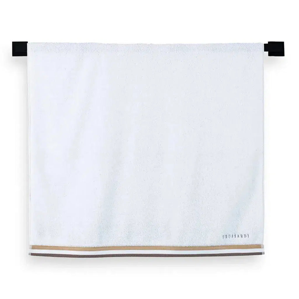 Toalha Banhão Montello Branca / Bege Trussardi