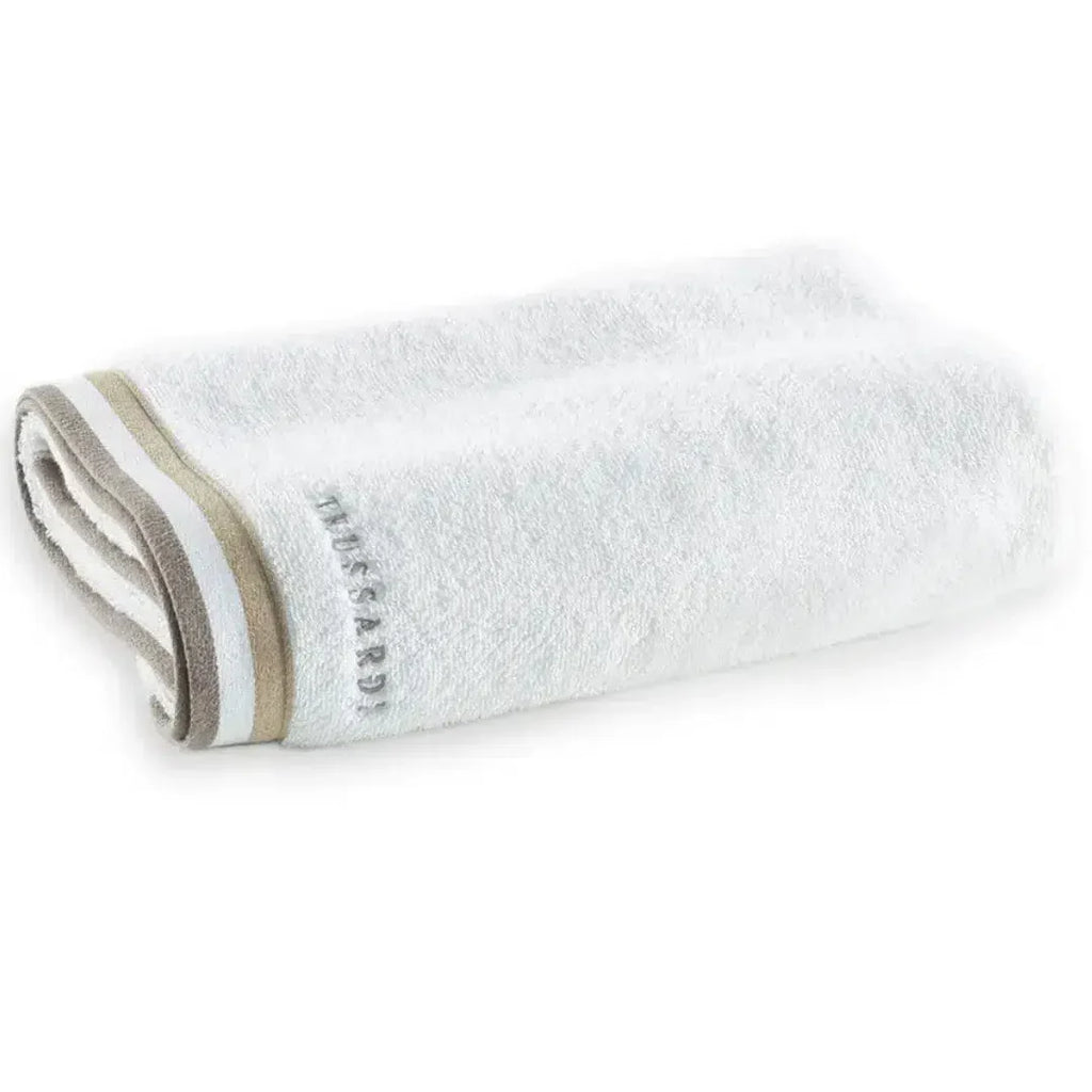 Toalha Banhão Montello Branca / Bege Trussardi