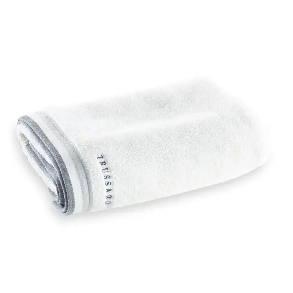 Toalha Banhão Montello Branca / Cinza Trussardi