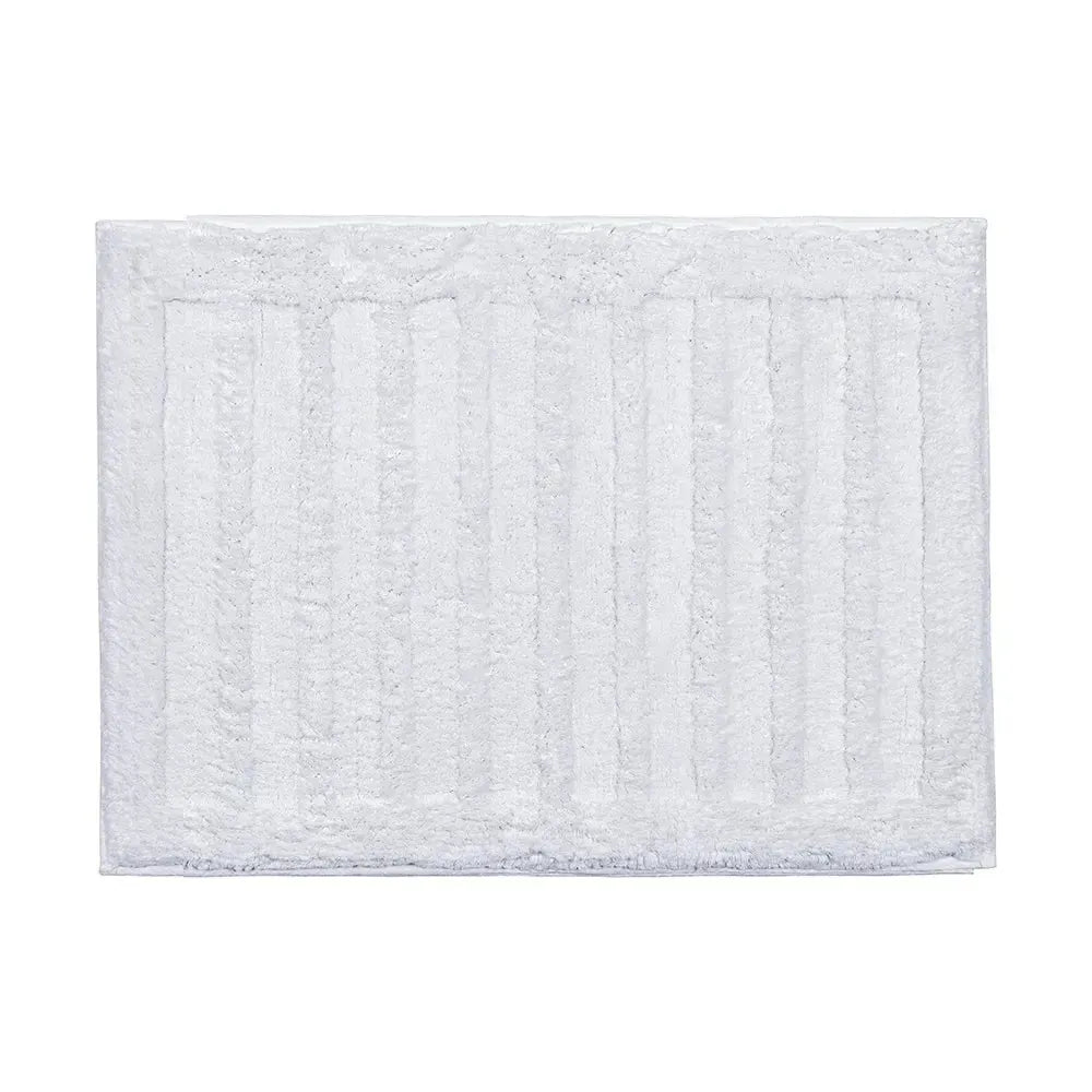 Toalha Piso Antiderrapante 100% 80x60 Algodão Salvatore Branco Trussardi