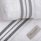 Toalha Rosto Barberine Branca / Nero Trussardi