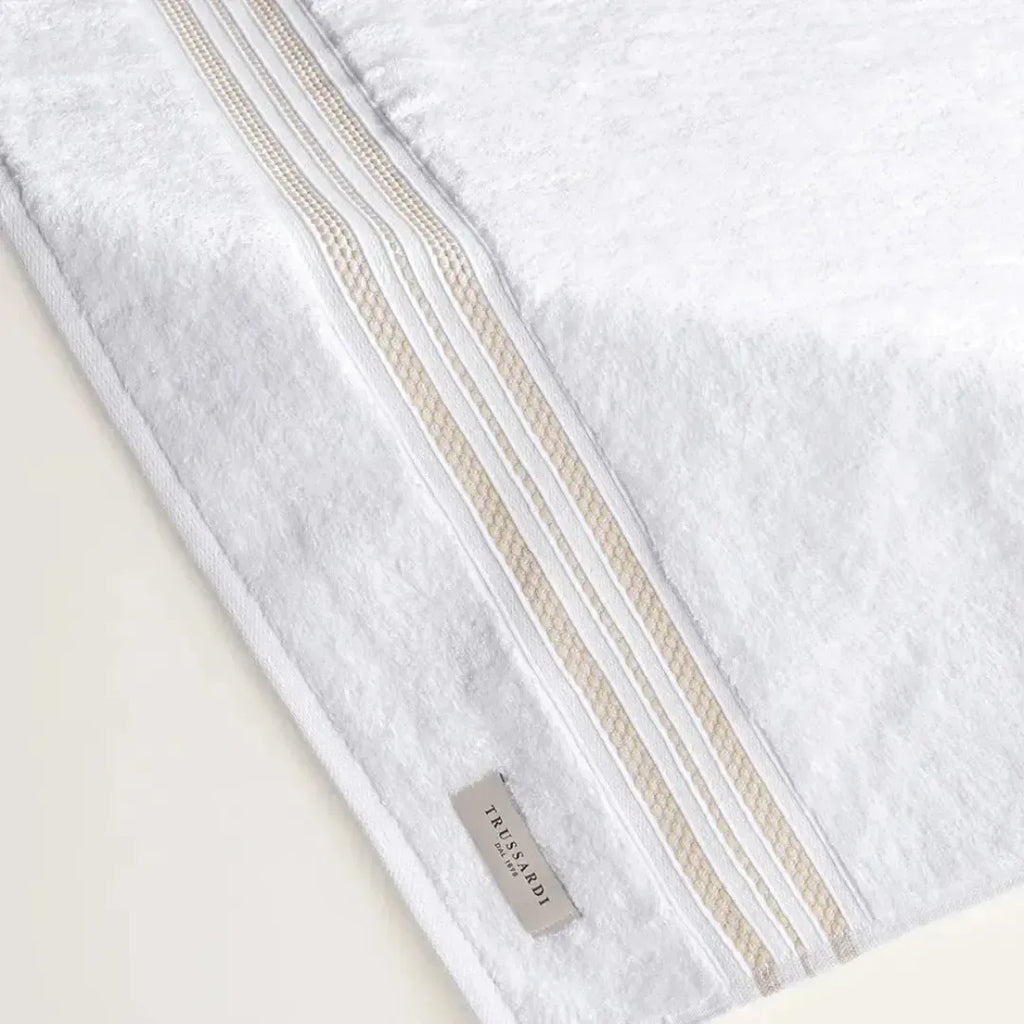 Toalha Banhão Barberine Branca / Nocciola Trussardi