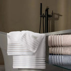 Toalha Rosto Palladio Branca / Azzuro Trussardi