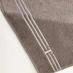 Toalha de Praia Isola Legno / Branco 100% Algodão Trussardi