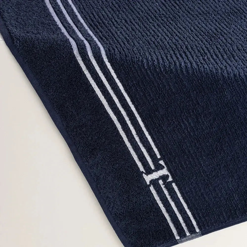 Toalha de Praia Isola Marino / Branco 100% Algodão Trussardi