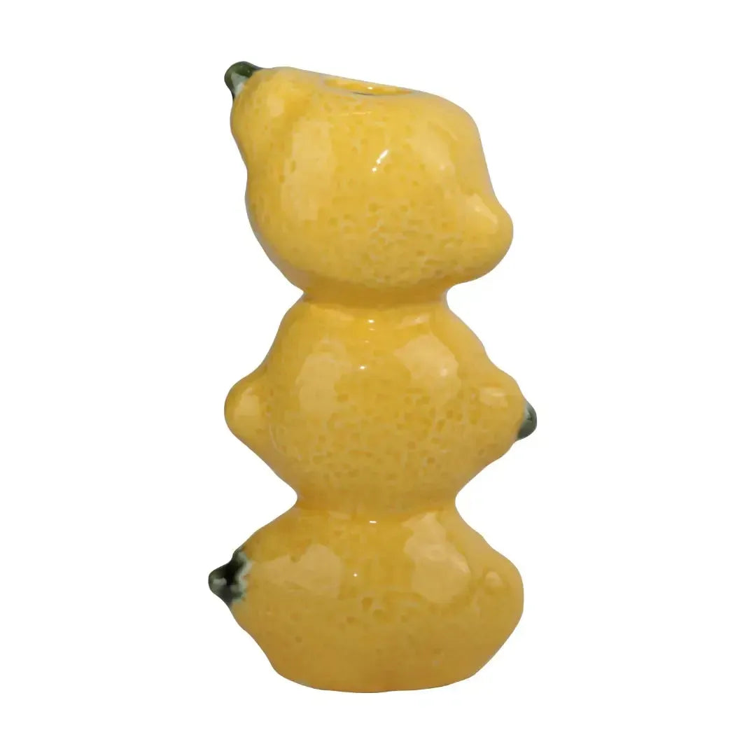 Vaso Cerâmica 3 Lemon Sicilian 9x6,5x6,5 Tuut