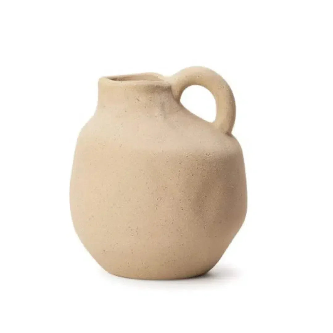 Vaso Cerâmica Bege 14,5x12,5cm Mart