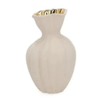 Vaso Cerâmica Bege 29,5x18cm Mart