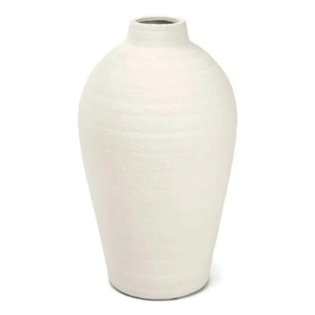 Vaso Cerâmica Branco 39x21cm Mart