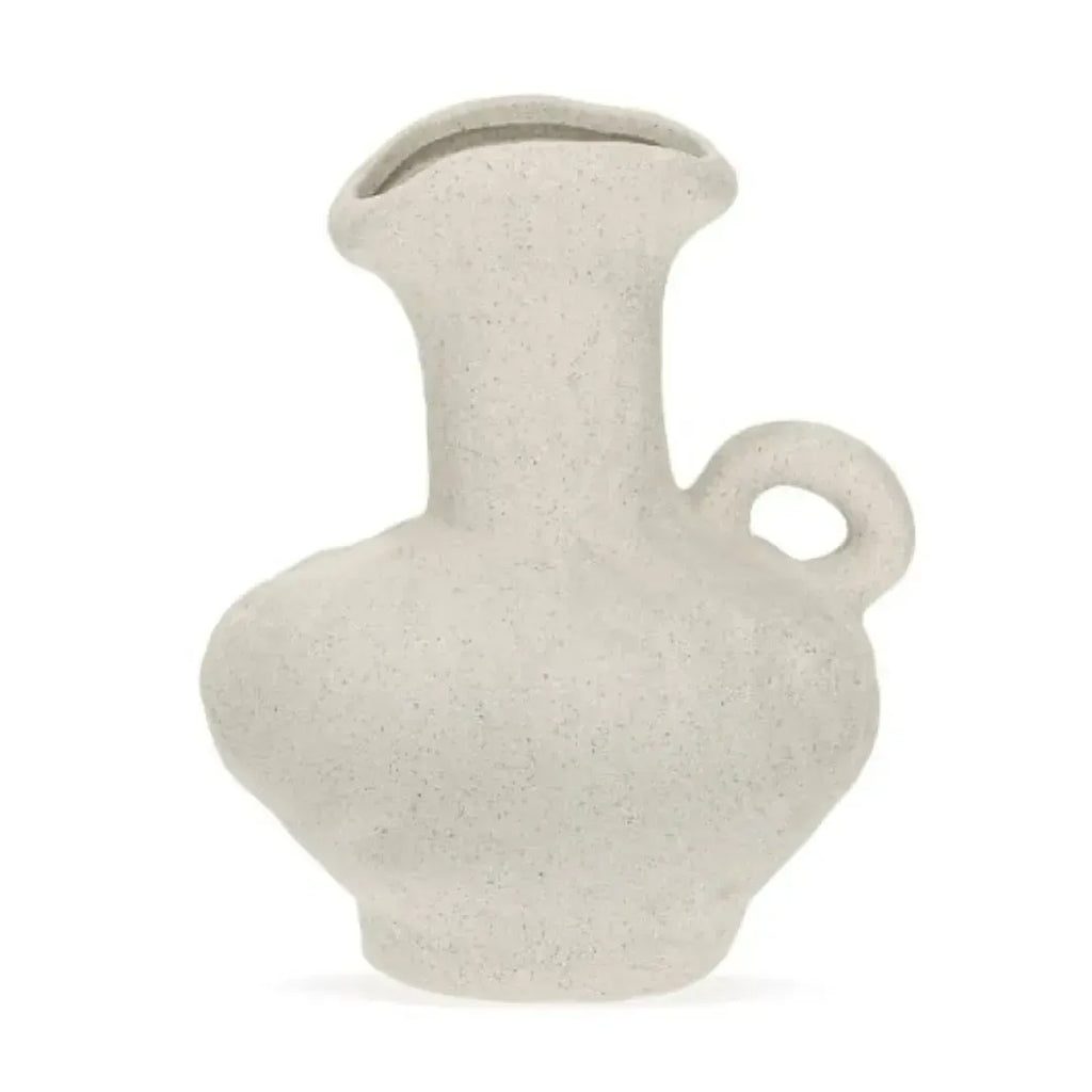 Vaso Cerâmica Off White 22,5x18,5x17cm Mart