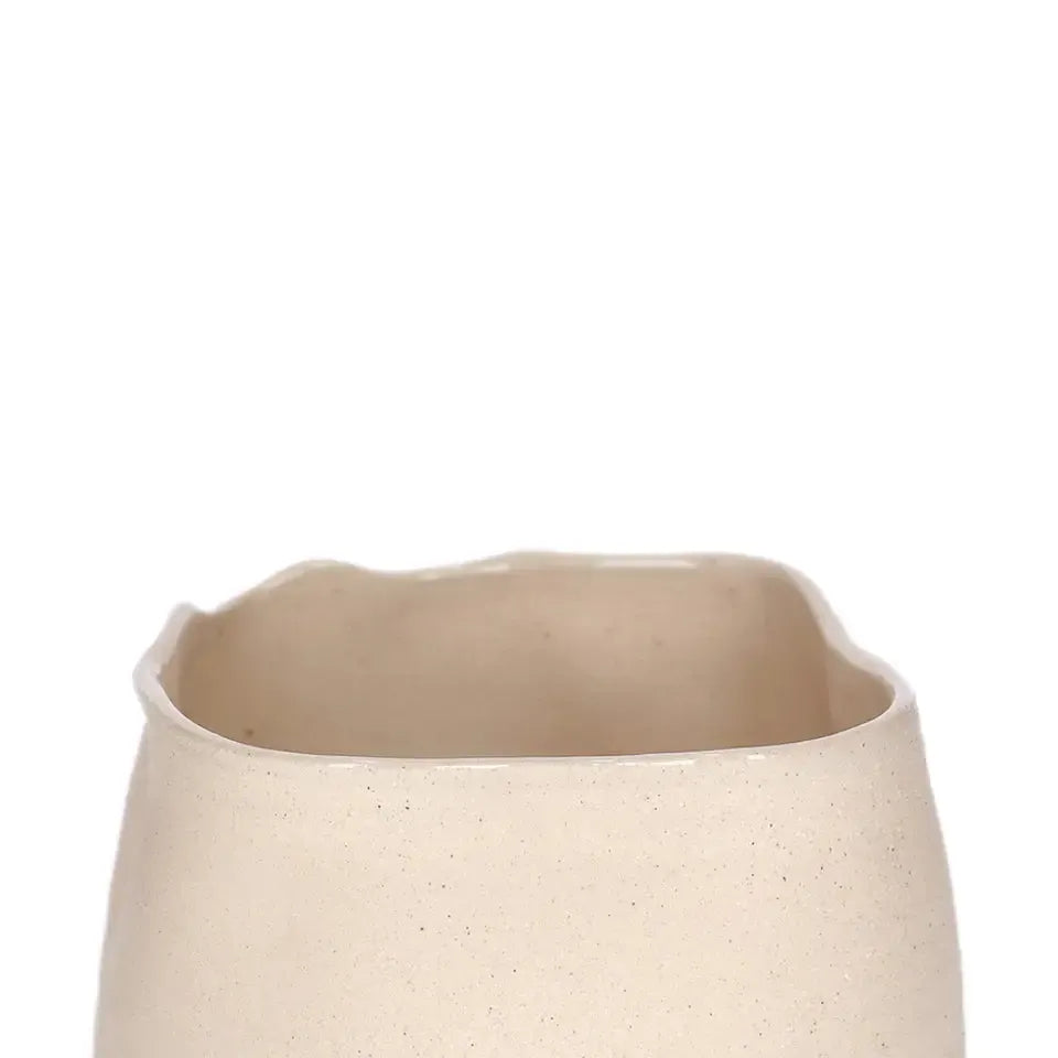 Vaso Cerâmica Off White 30x21cm Mart