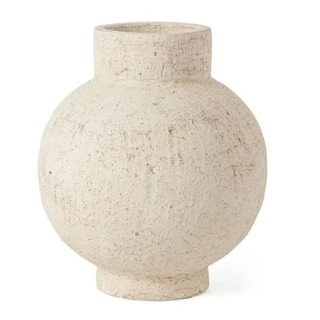 Vaso Cimento Branco 21x18x18cm Mart