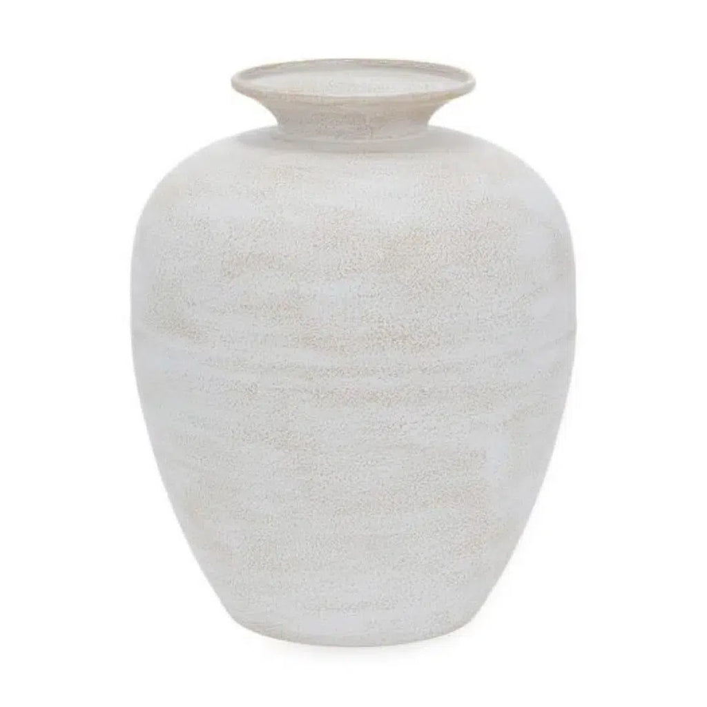 Vaso Metal Branco 31x24,5cm Mart