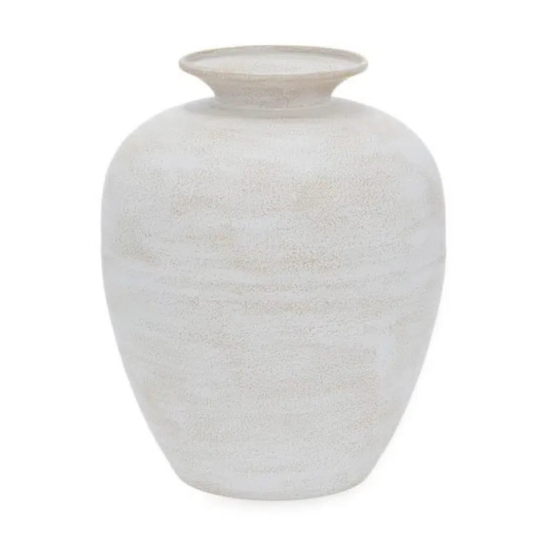 Vaso Metal Branco 31x24,5cm Mart