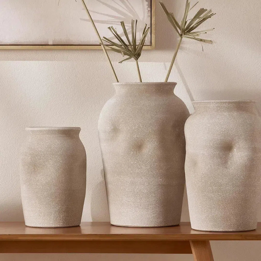 Vaso Terracota Bege 23x15,5cm Mart