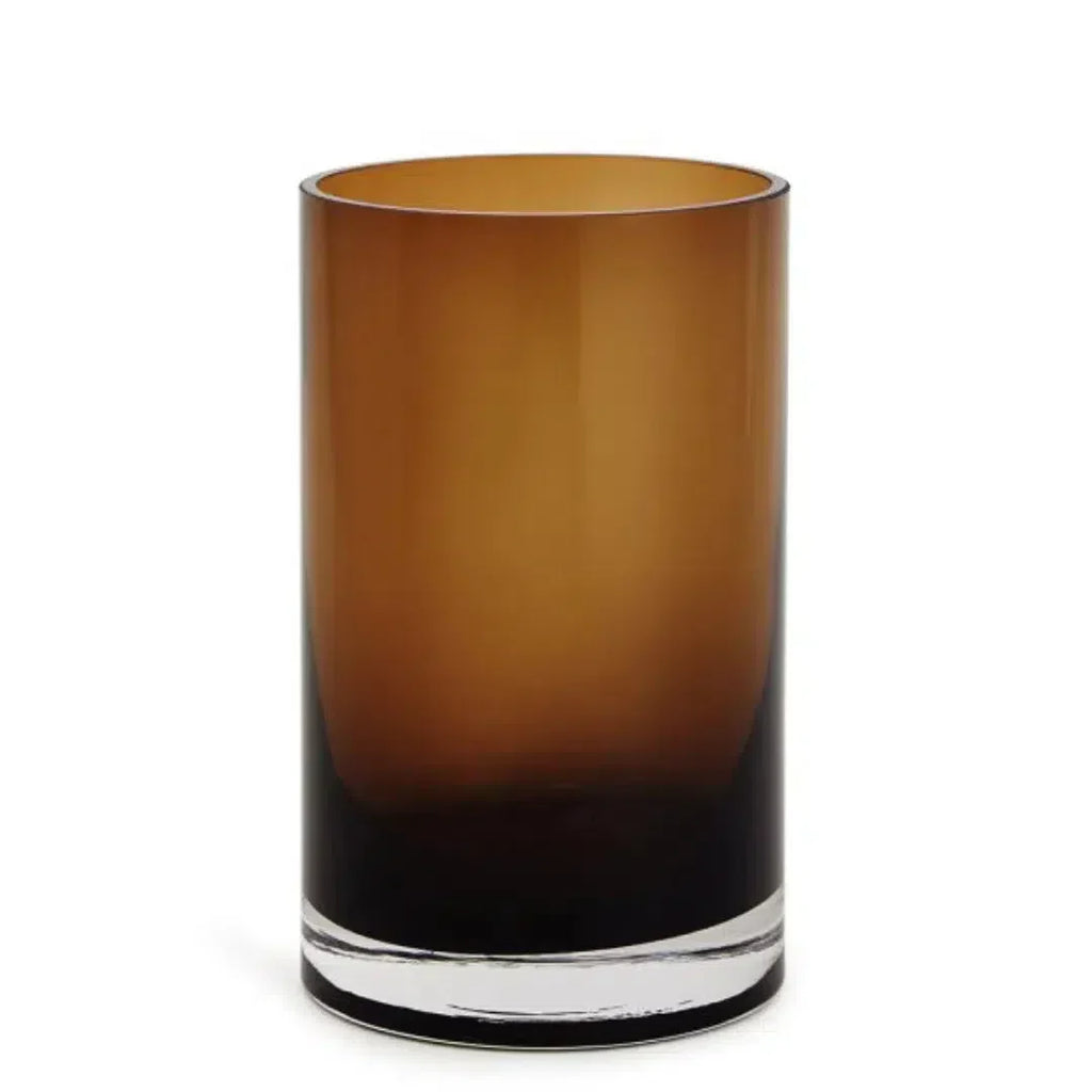 Vaso Vidro Marrom 20x12cm Mart