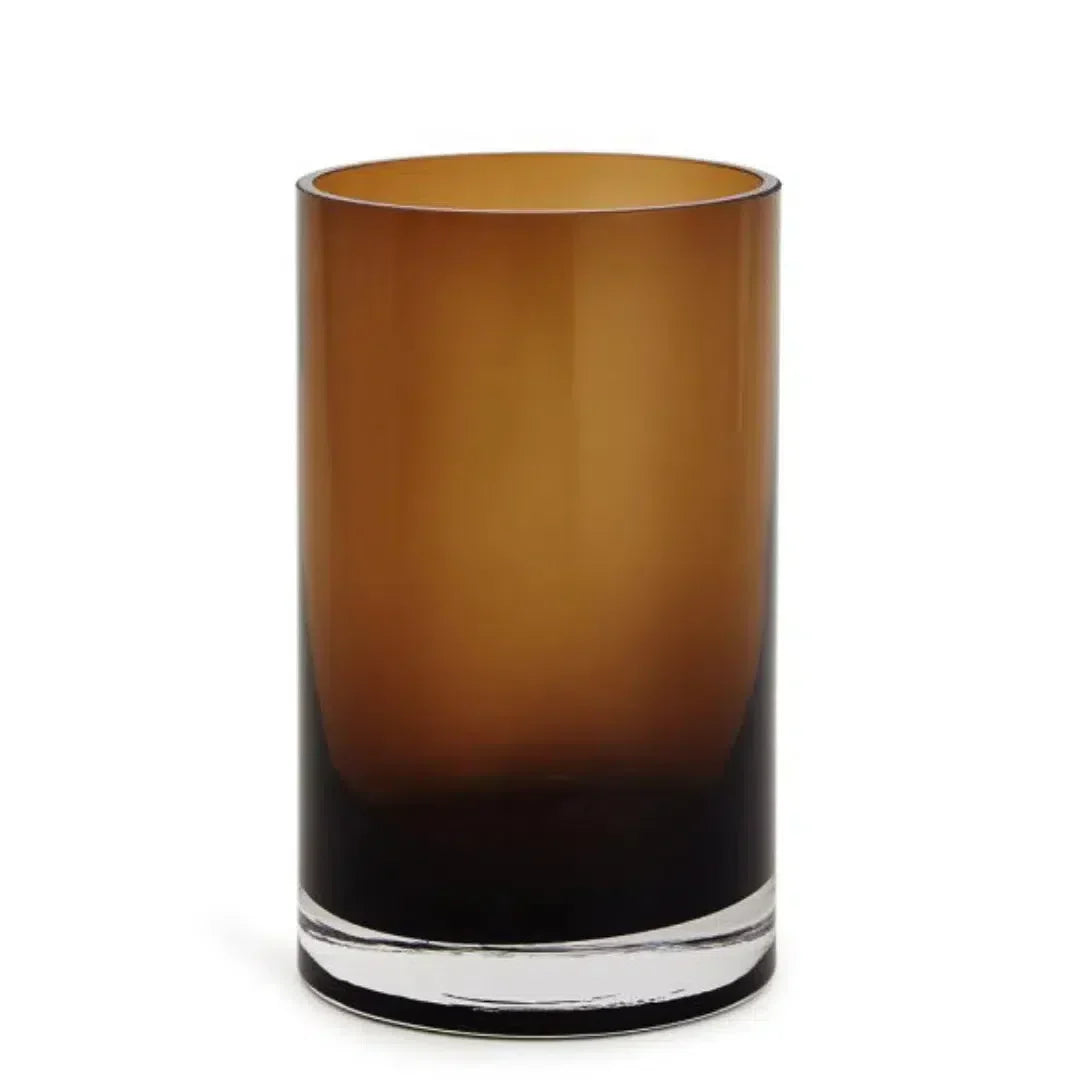 Vaso Vidro Marrom 20x12cm Mart