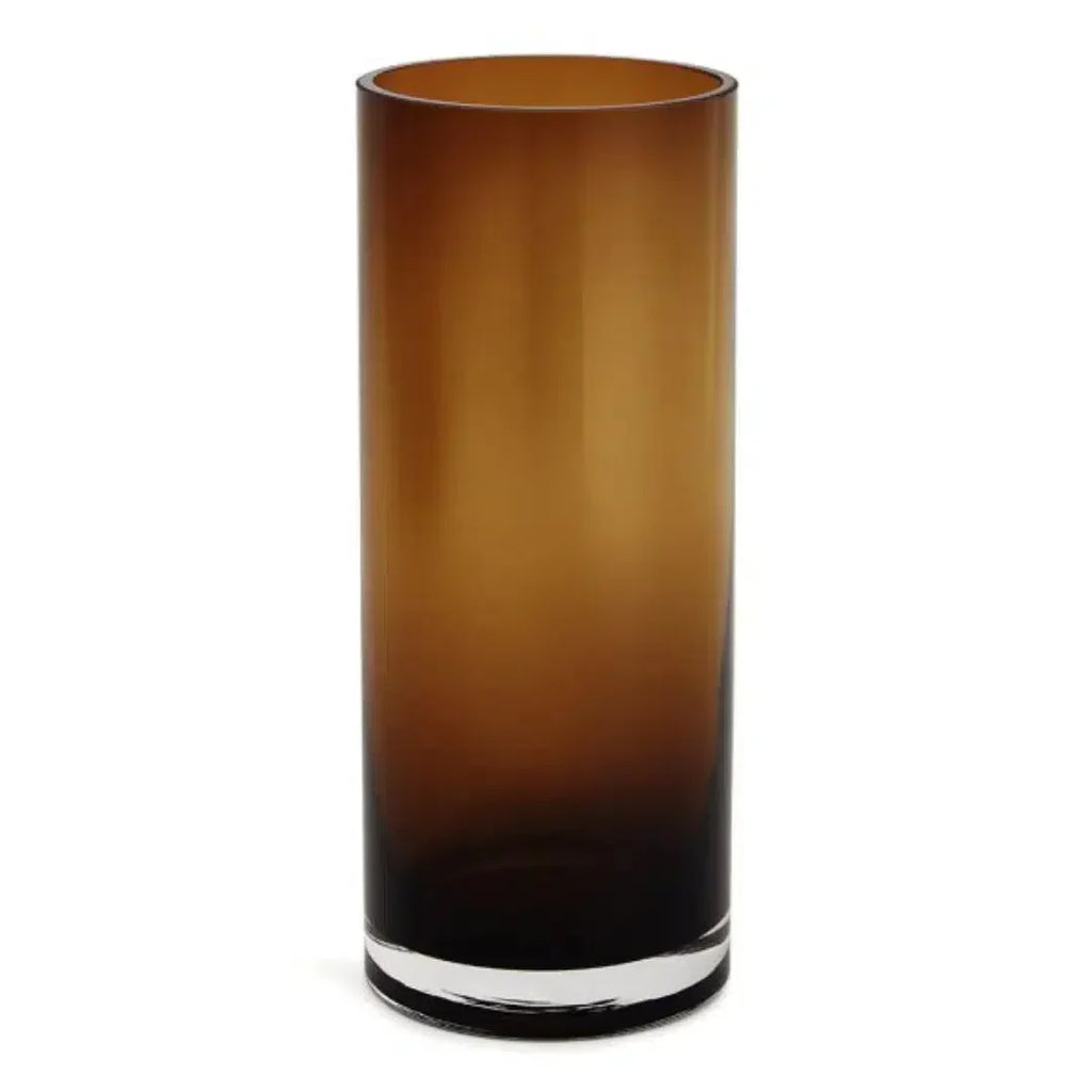 Vaso Vidro Marrom 29,5x12cm Mart