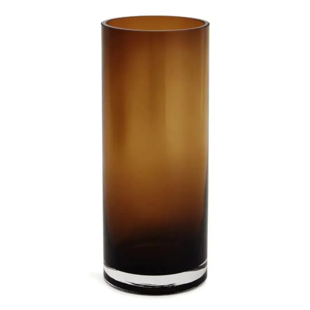 Vaso Vidro Marrom 29,5x12cm Mart