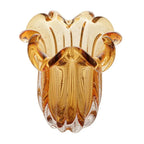 Vaso de Vidro Flat Italy Murano Ambar 18x21cm