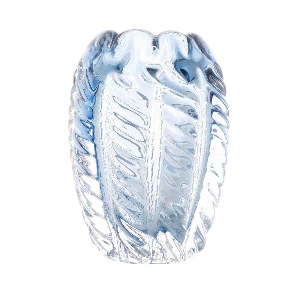 Vaso de Vidro Italy Murano Azul 11x11x15cm