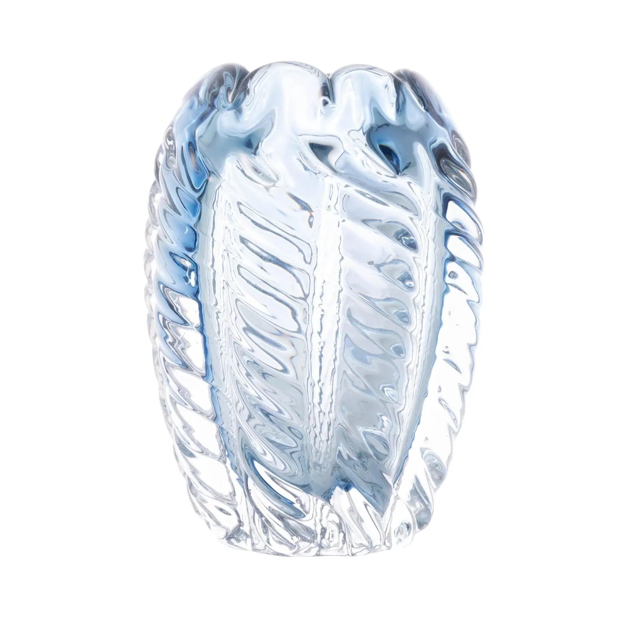 Vaso de Vidro Italy Murano Azul 11x11x15cm
