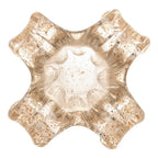 Vaso de Vidro Italy Murano Dourado 13x10cm