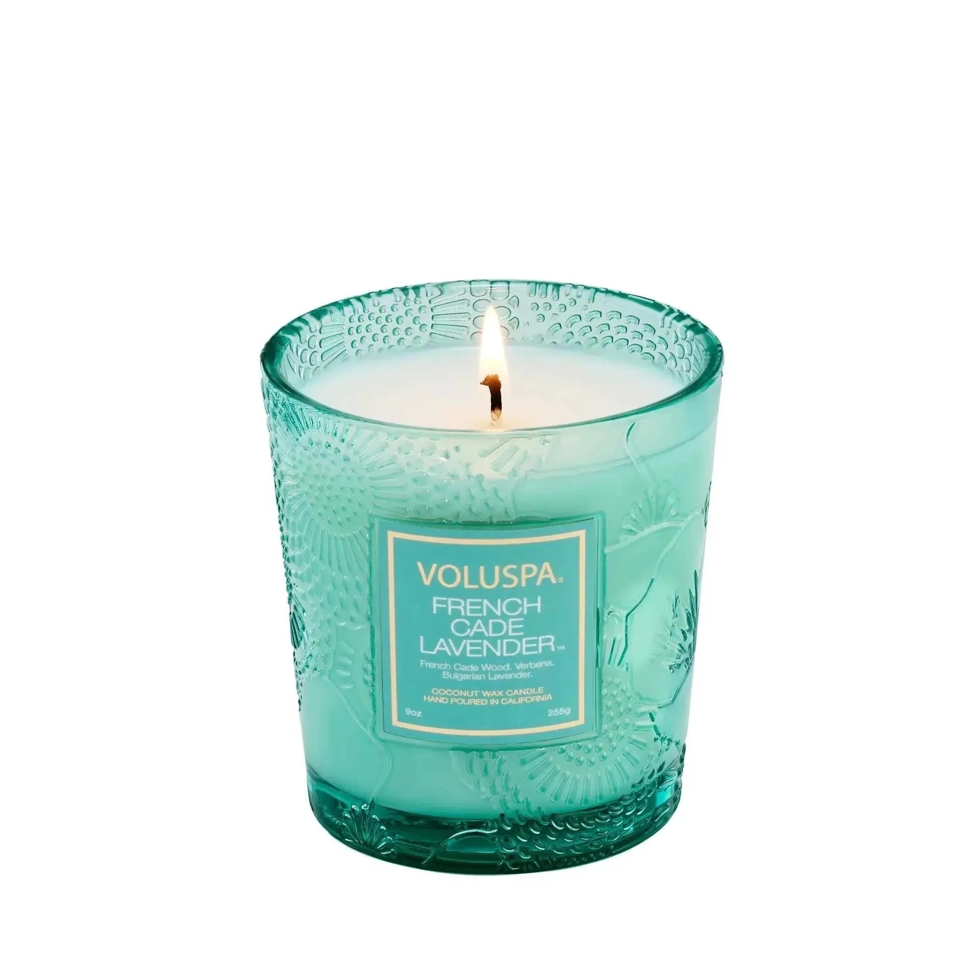 Vela Voluspa Copo Vidro Clássico Edição 25° Aniversário French Cade Lavender 60 Horas