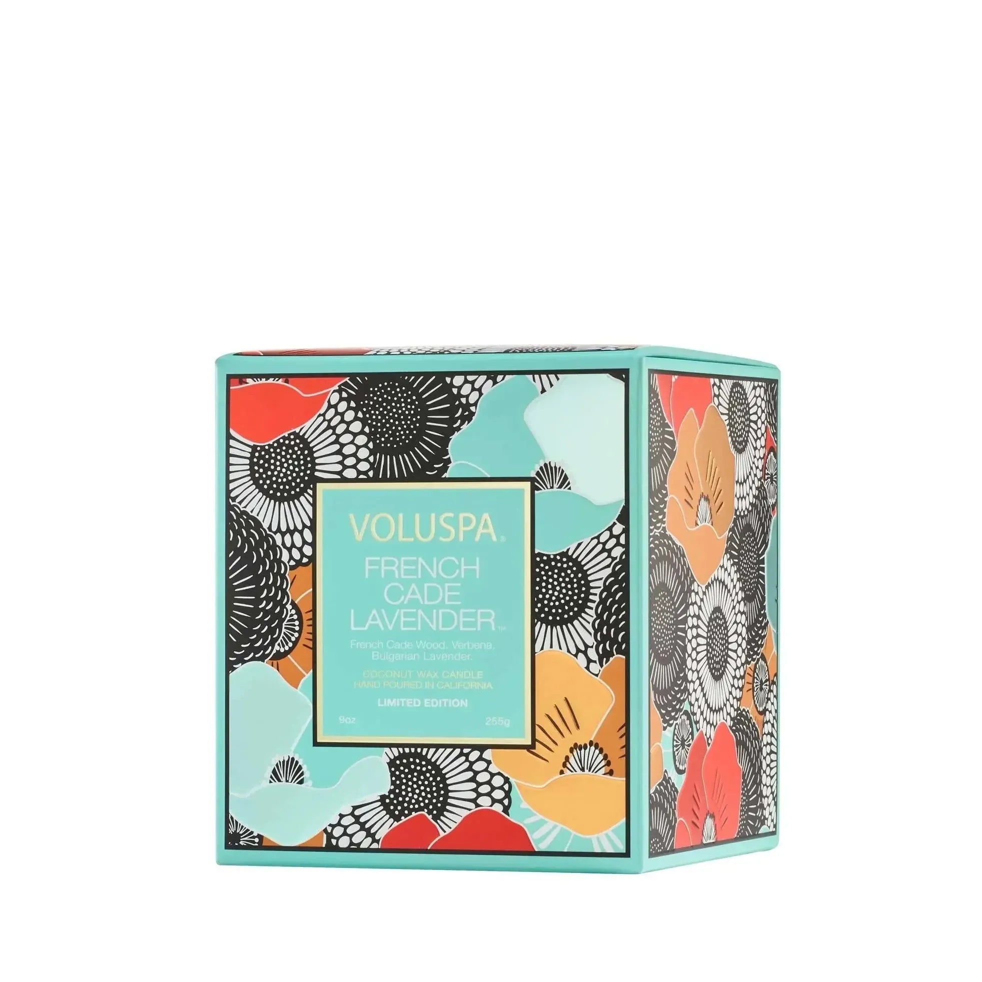 Vela Voluspa Copo Vidro Clássico Edição 25° Aniversário French Cade Lavender 60 Horas