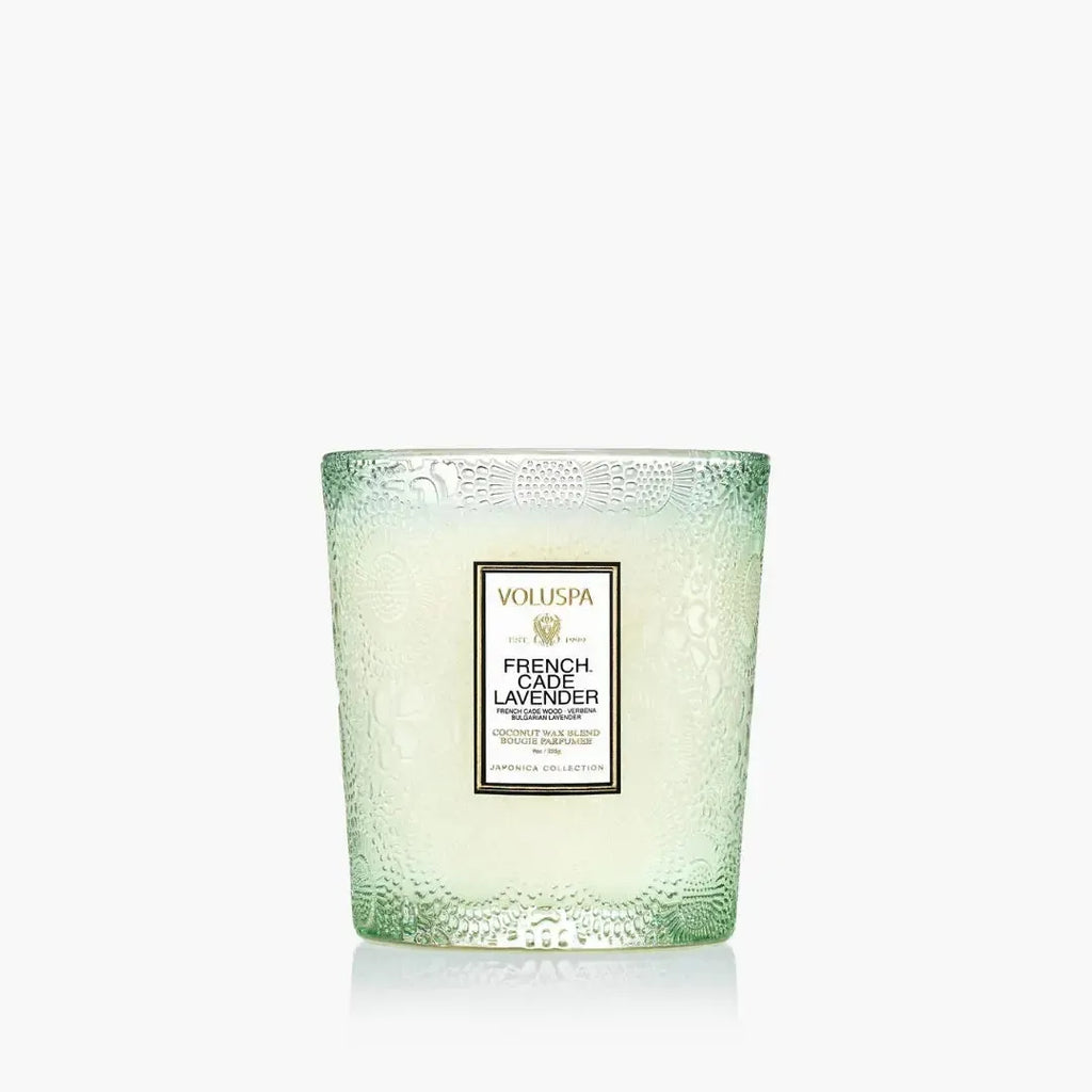 Vela Voluspa Copo de Vidro Clássico French Cade Lavender 60 Horas