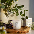 Vela Voluspa Copo de Vidro Clássico Mountain Lavender e Chamomile 60 Horas