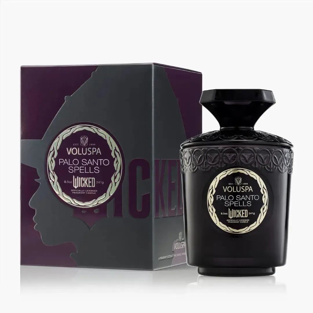 Vela Voluspa Copo de Vidro Palo Santo Spells 60 Horas