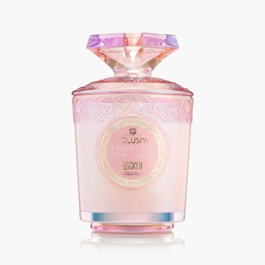 Vela Voluspa Copo de Vidro Perfectly Pink Yuzu 60 Horas