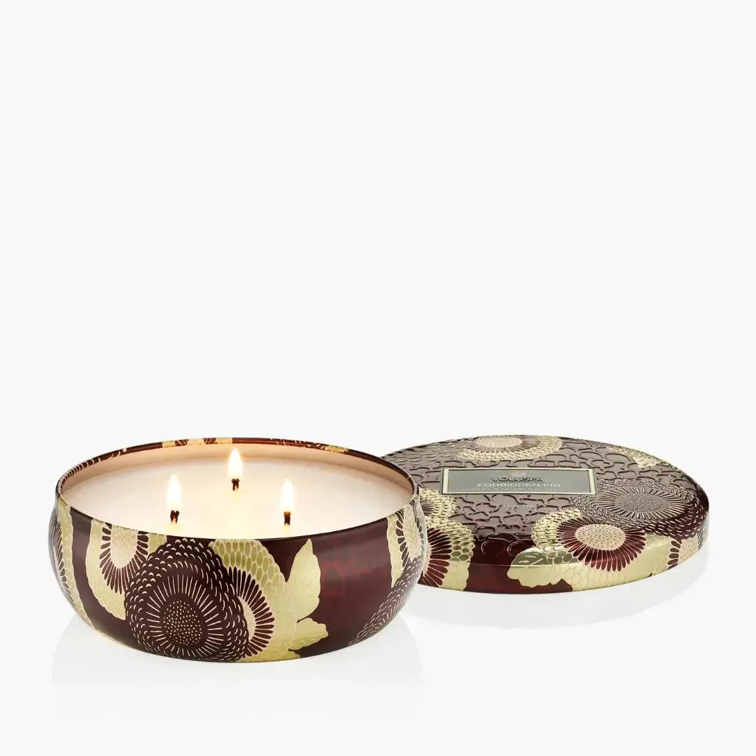 Vela Voluspa Lata 3 Pavios Forbidden Fig 60 Horas