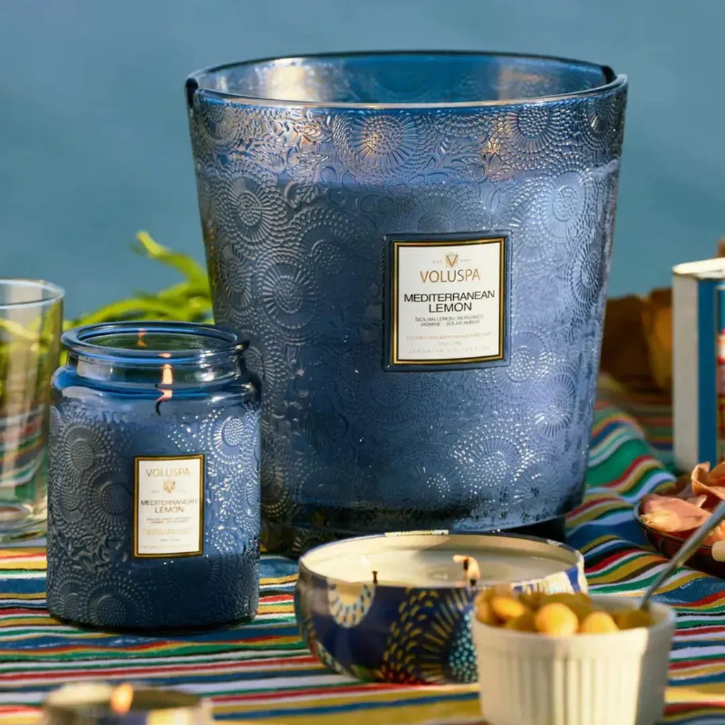 Vela Voluspa Lata 3 Pavios Mediterranean Lemon 60 Horas