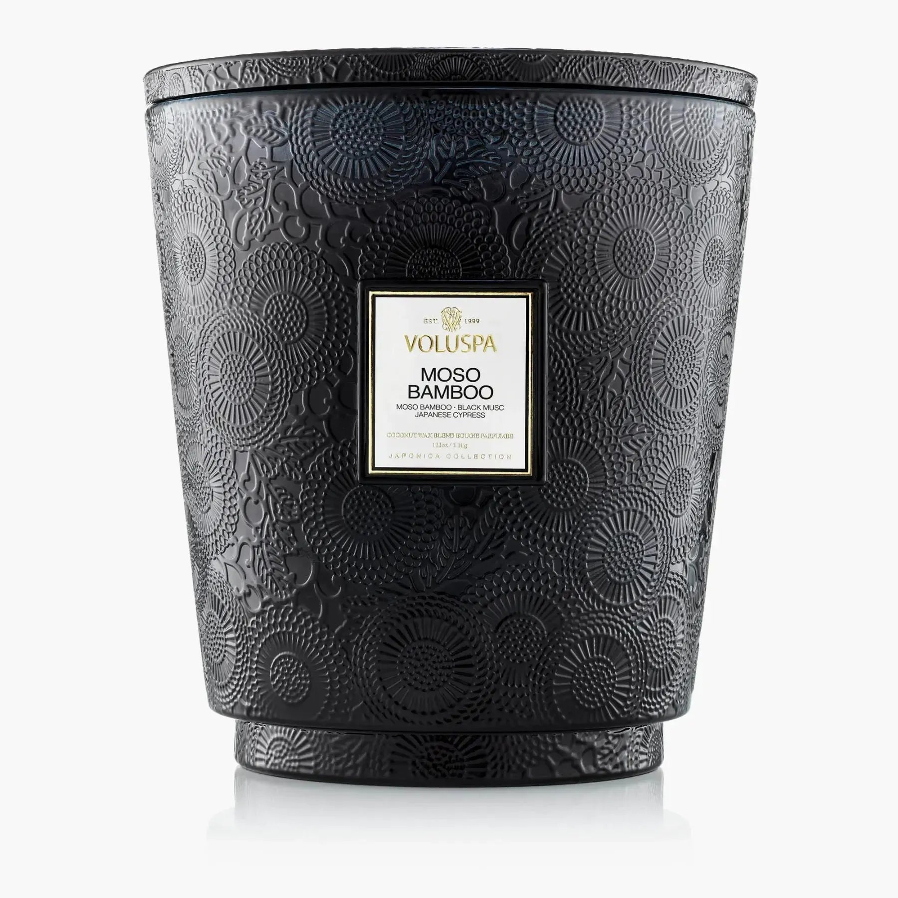Vela Voluspa Pote de Vidro 5 Pavios Moso Bamboo 250 Horas