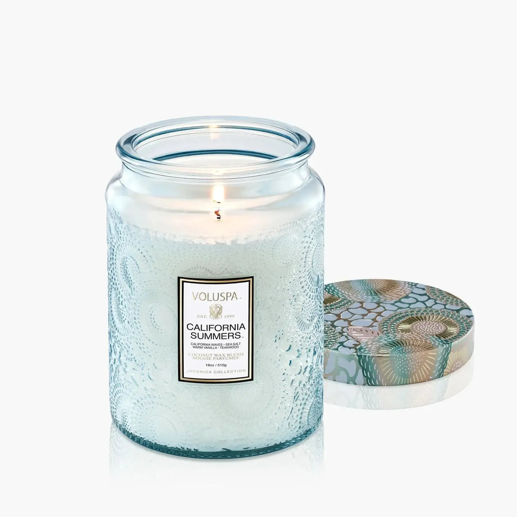 Vela Voluspa Pote de Vidro Grande California Summers 100 Horas