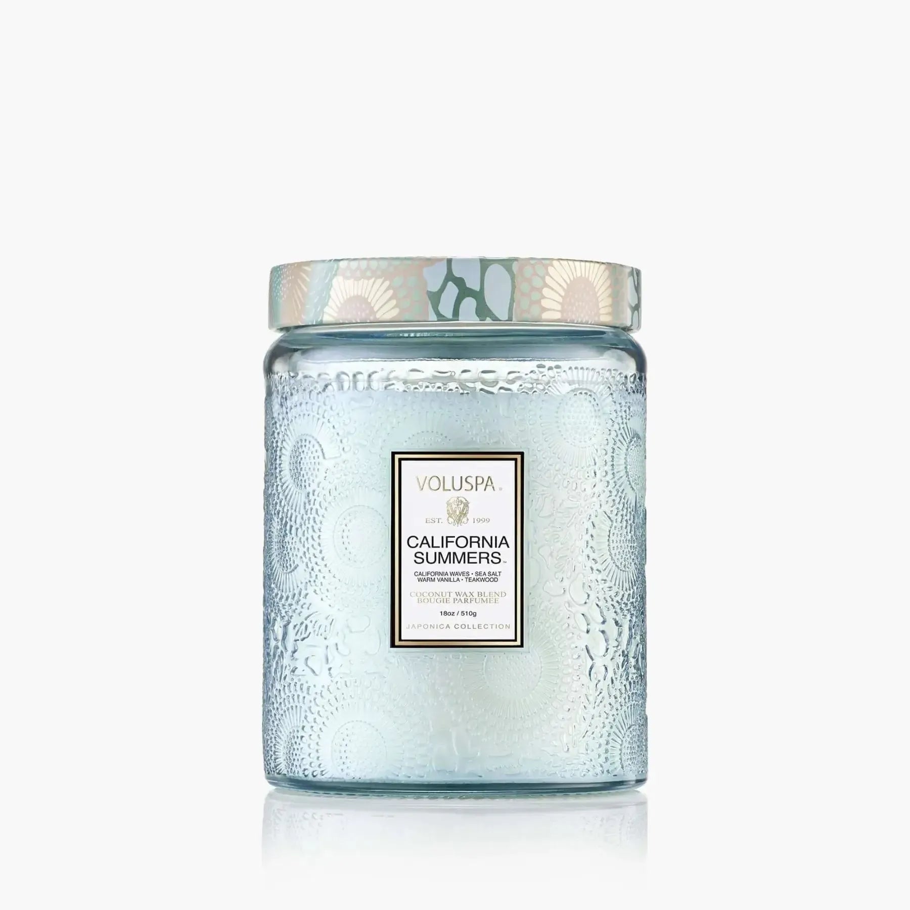 Vela Voluspa Pote de Vidro Grande California Summers 100 Horas